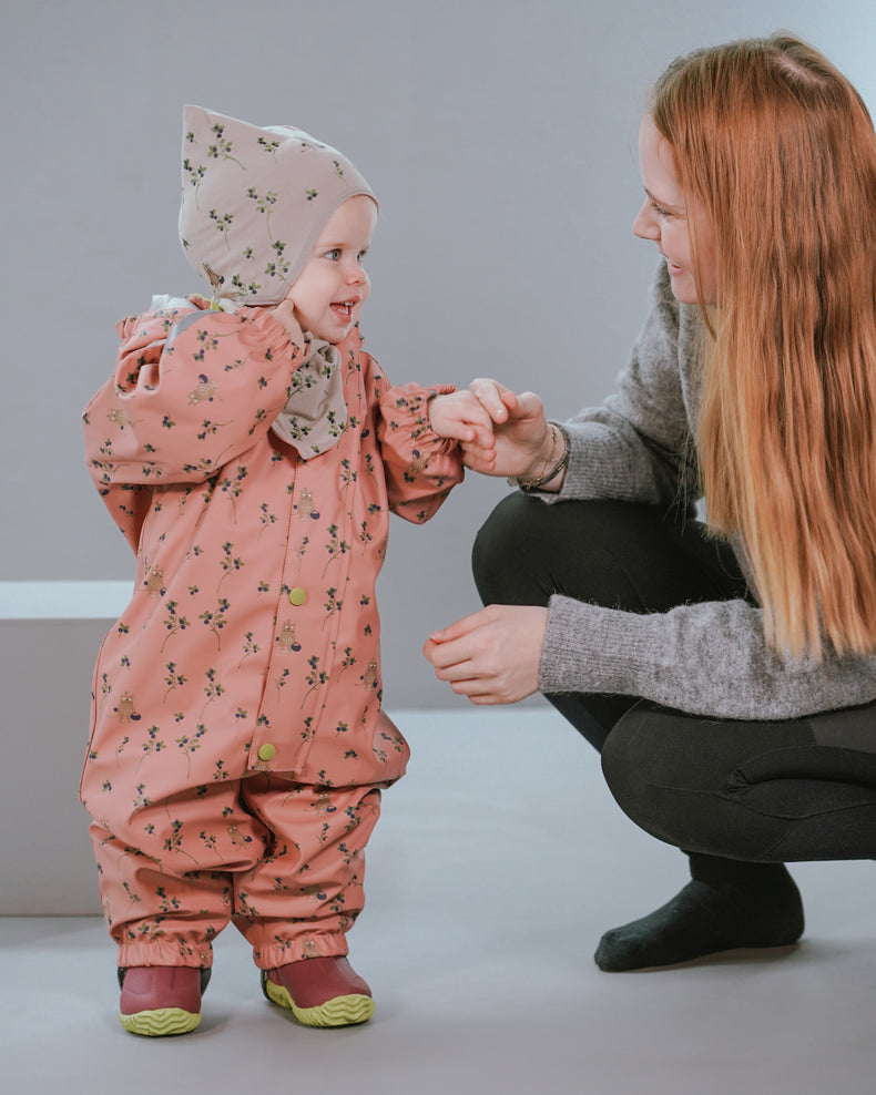 Kattnakken Babyregndress Dugg - Tolvmeterskogen Baby Regndress Kattefot