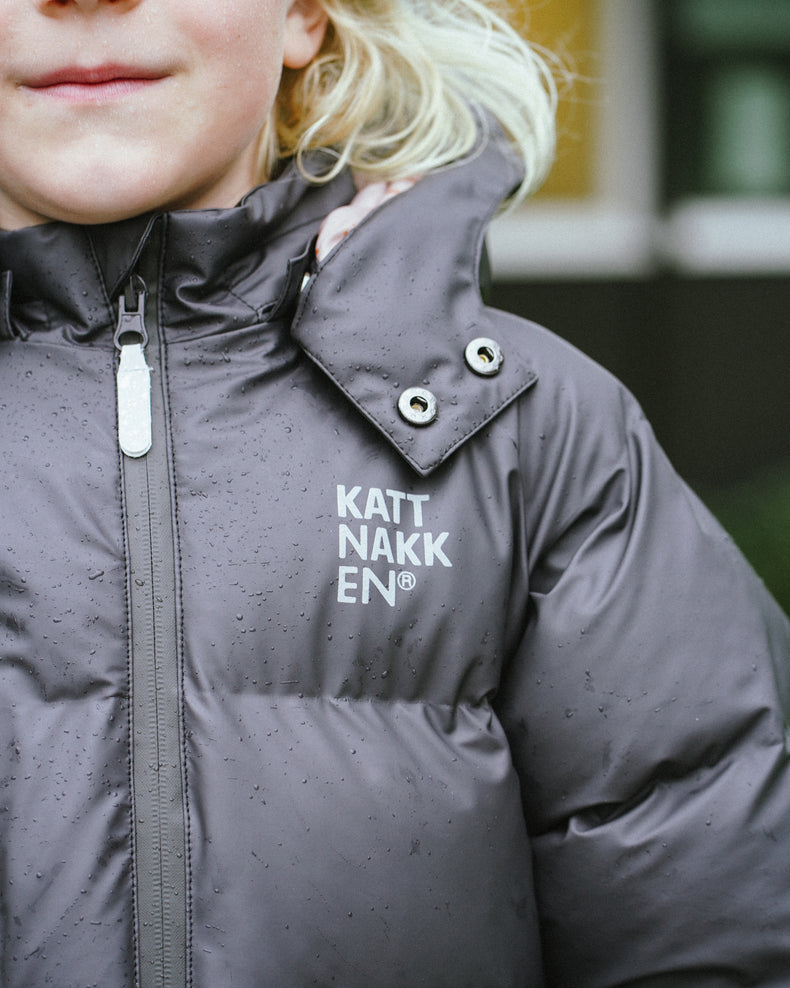 Kattnakken Boblekåpe Sludd Junior Boblejakker barn og junior Kattesvart