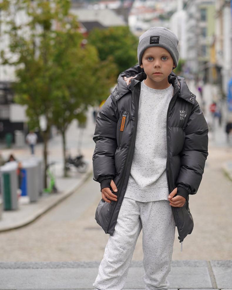 Kattnakken Boblekåpe Sludd Junior Boblejakker barn og junior Kattesvart
