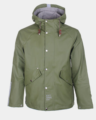 Vaksen Klassisk Regnjakke kort Regnjakker voksne Mose