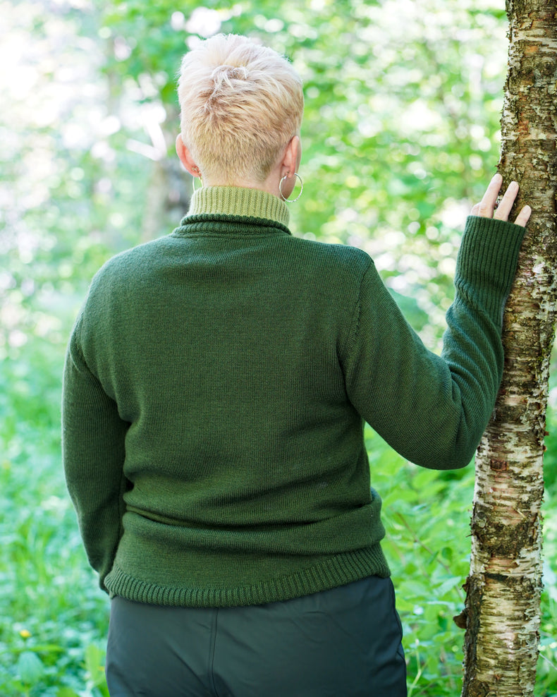 Nett Ullgenser Kvilepuls Strikkede produkter i Ull Voksne Mørk Skog