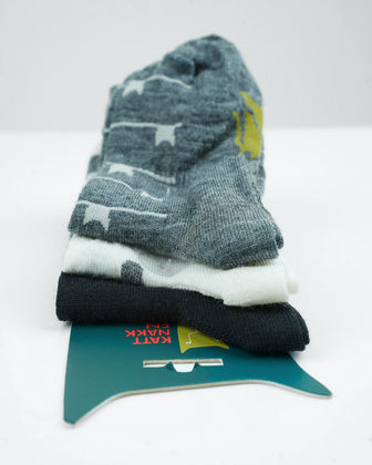 Kattnakken Ullsokkar 3pk Sokker barn Natt